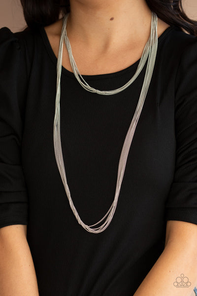 Save Your TIERS - Silver Paparazzi Necklace