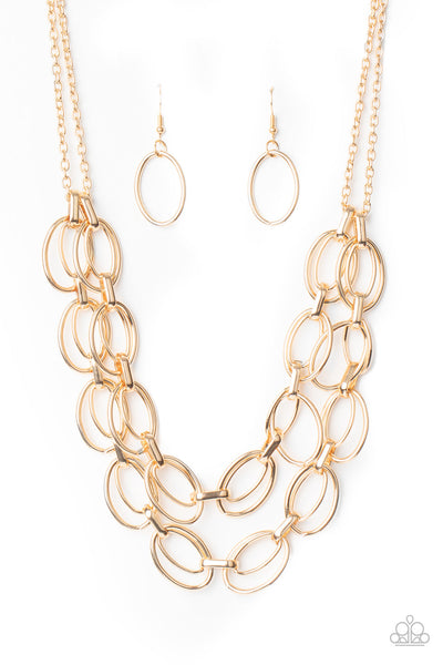 Status Quo - Gold Paparazzi Necklace