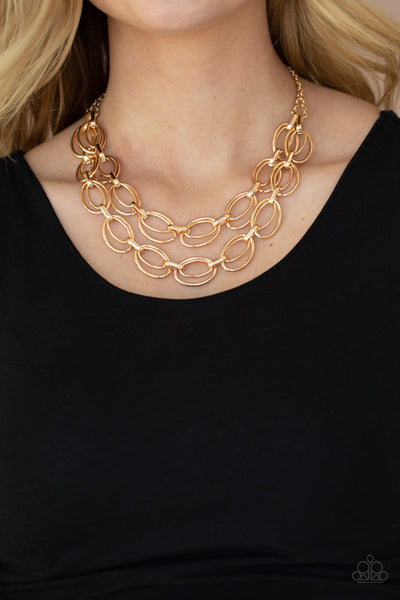 Status Quo - Gold Paparazzi Necklace