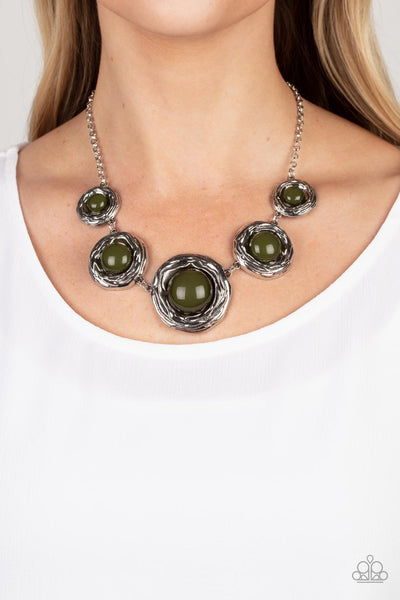 The Next NEST Thing - Green Paparazzi Necklace (#4422)