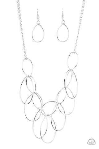 Top-TEAR Fashion - Silver Paparazzi Necklace