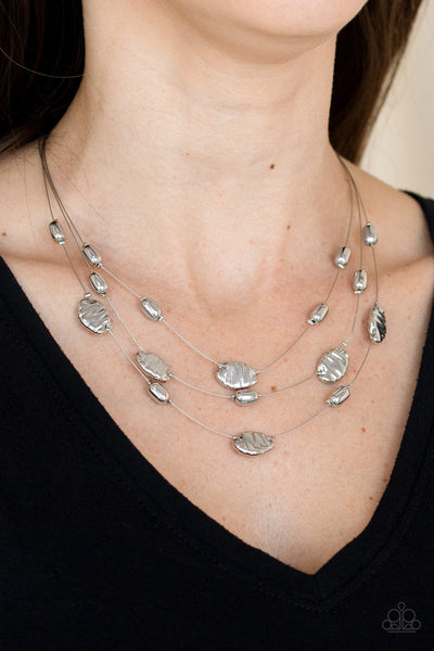 Top ZEN - Silver Paparazzi Necklace (#S021)