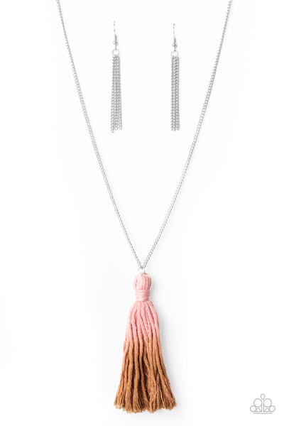 Totally Tasseled - Pink Paparazzi Necklace