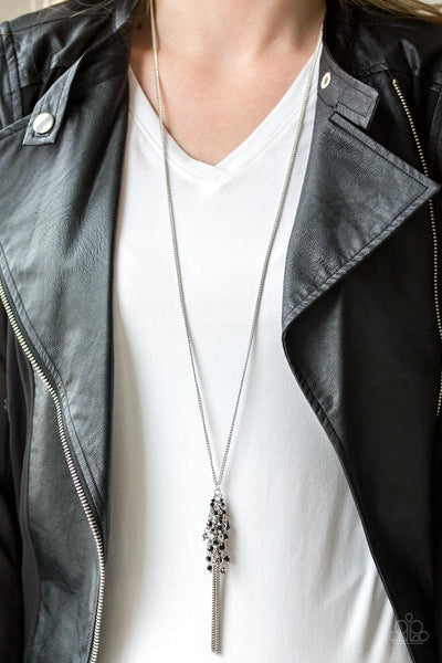 Paparazzi Long Necklace - Twilight Twinkle - Black (PZ-289)