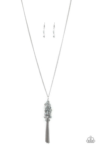 Twilight Twinkle - Silver-Paparazzi Necklace (PZ-065)