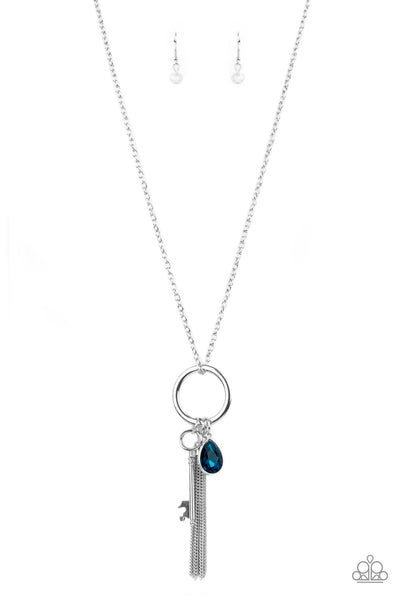 Unlock Your Sparkle - Blue Paparazzi Necklace