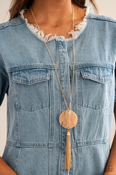 Up FAUX Grabs - Orange Paparazzi Necklace