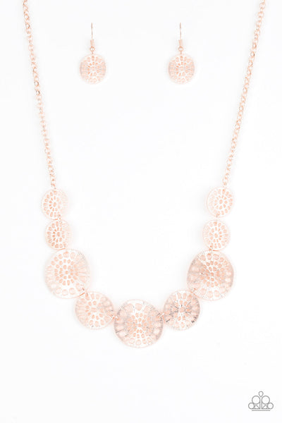 Your Own Free WHEEL - Rose Gold Paparazzi Necklace