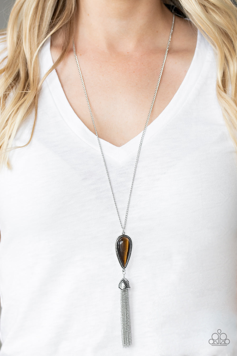 Zen Generation - Brown-Paparazzi Necklace (PZ-1052)