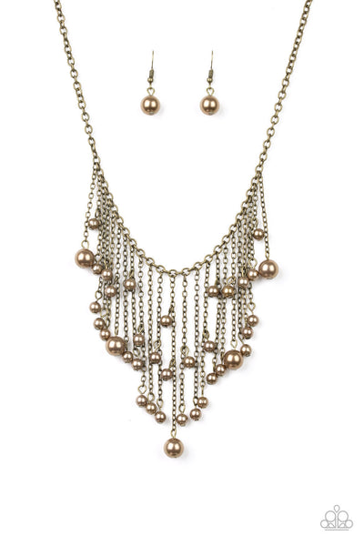 Catwalk Champ - Brass Paparazzi Necklace