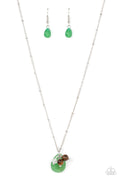Cherokee Canyon - Green Paparazzi Necklace (#3461)