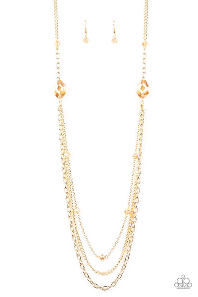 Paparazzi Necklace - Dare To Dazzle - Gold (#349)