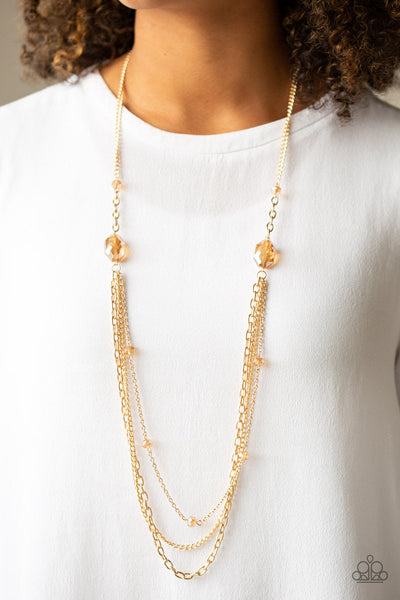 Paparazzi Necklace - Dare To Dazzle - Gold (#349)