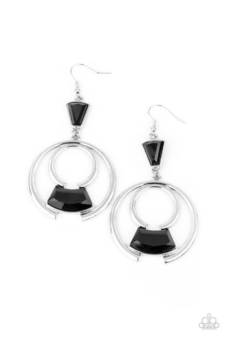 Deco Dancing - Black Paparazzi Earrings