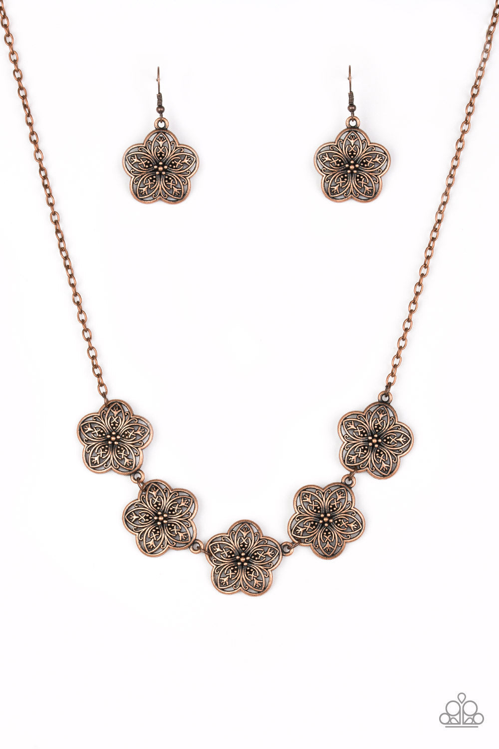Paparazzi Necklace - Garden Groove - Copper (PZ-992)