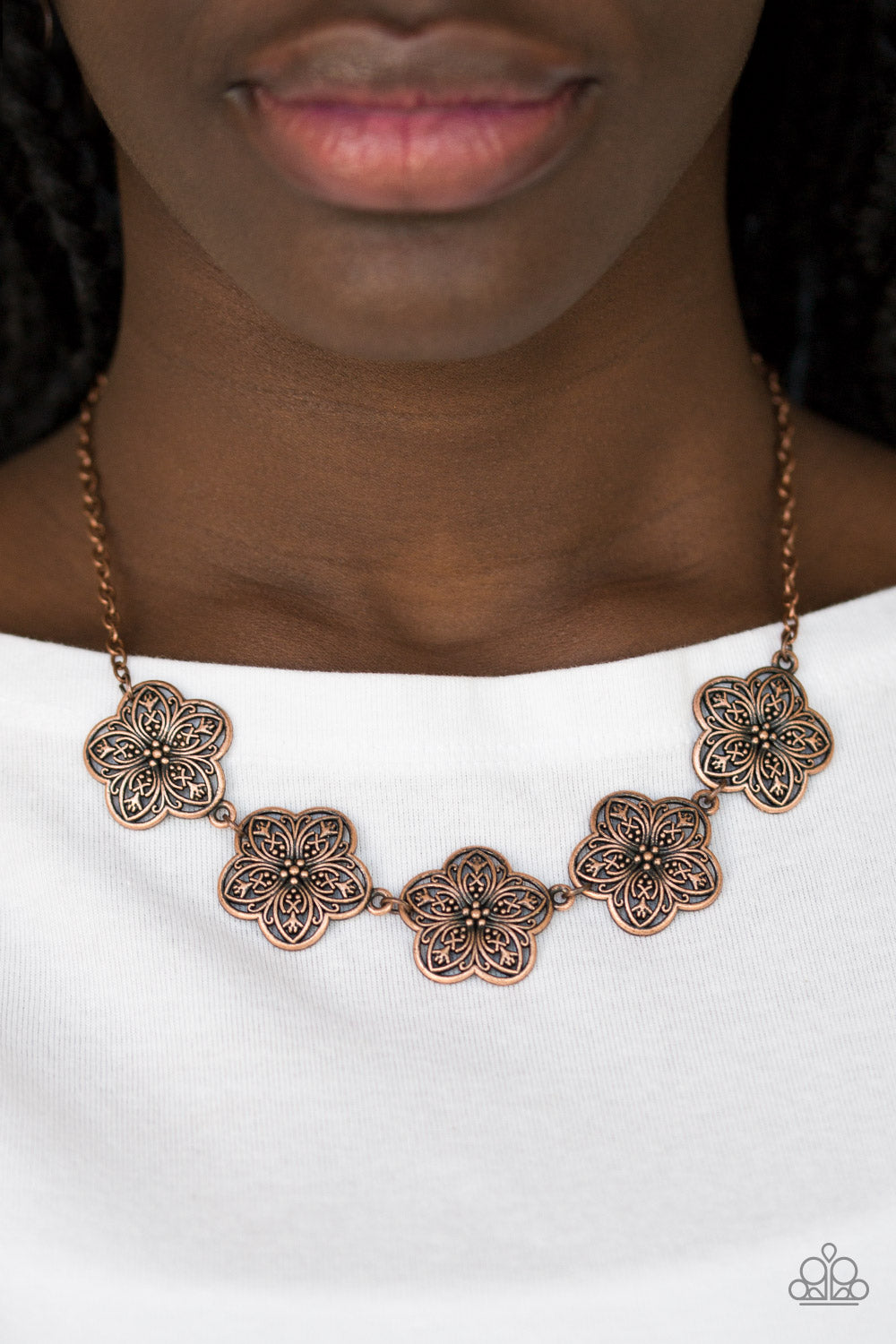Paparazzi Necklace - Garden Groove - Copper (PZ-992)
