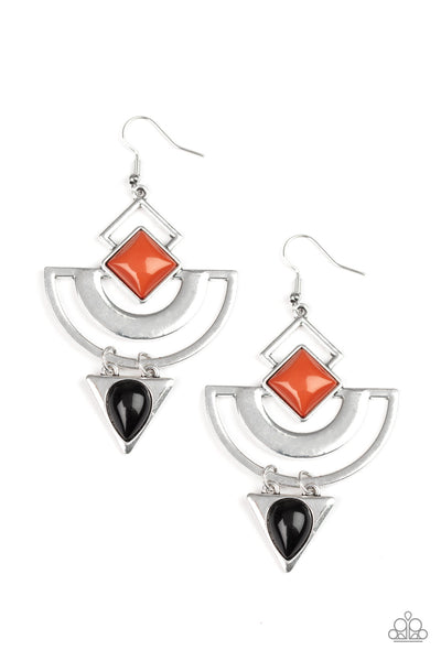 Geo Gypsy - Multi-Paparazzi Earrings (#1276)