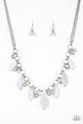 Paparazzi Necklace - Grand Canyon Grotto - White (PZ-504)