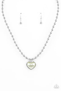 Heart Full of Fancy - Green Paparazzi Necklace