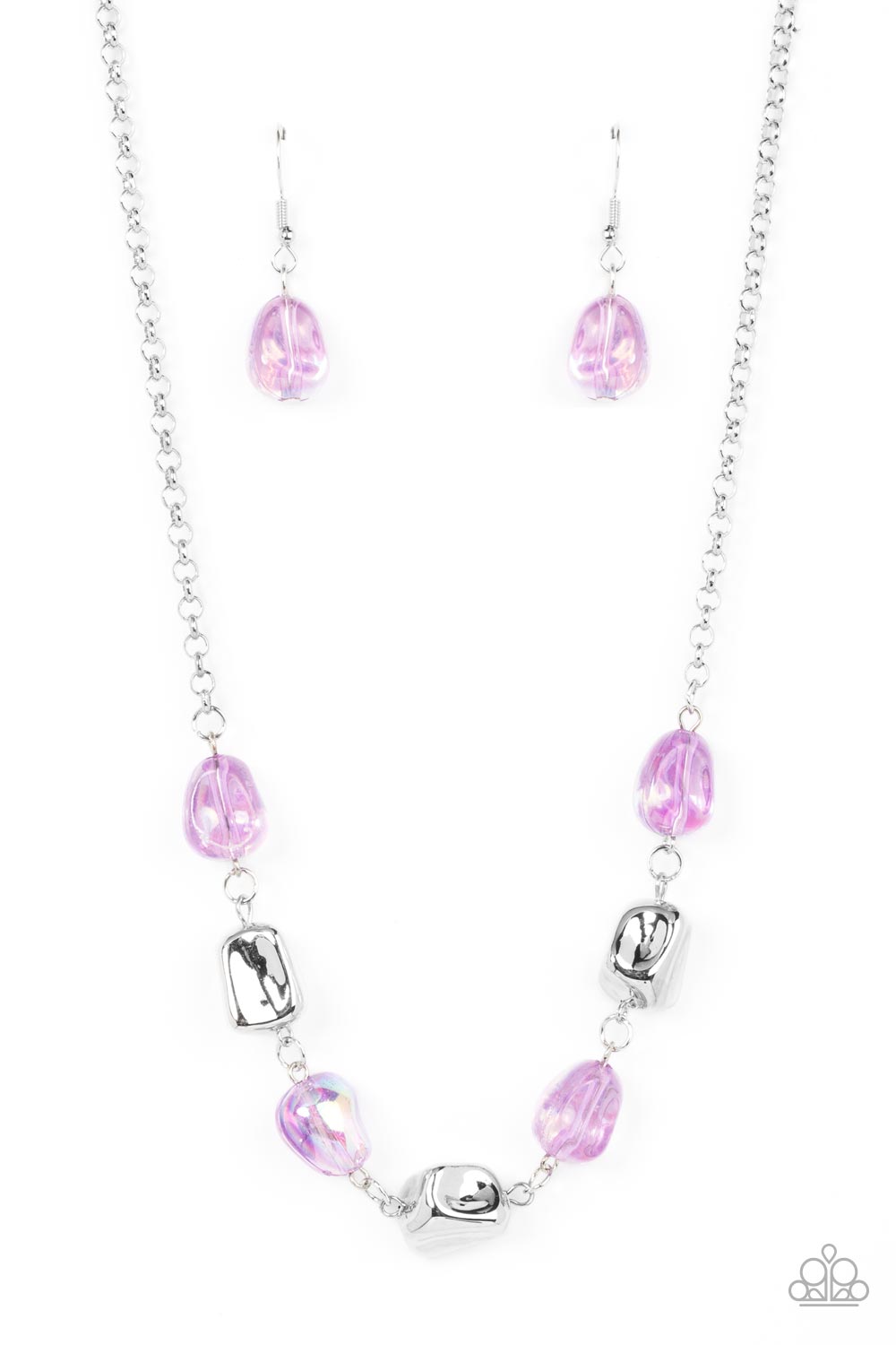 Inspirational Iridescence - Purple Paparazzi Necklace (PZ-581)