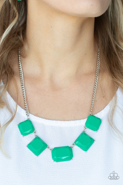 Instant Mood Booster - Green Paparazzi Necklace