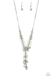 Iridescent Illumination - Silver-Paparazzi Necklace (#1194)
