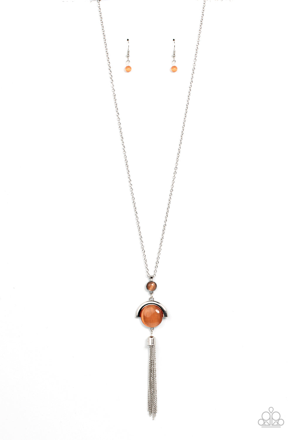 Lavishly Lucid - Orange Paparazzi Necklace (PZ-4751)