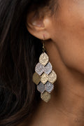 Loud and Leafy - Multi Paparazzi Earrings (#4419)