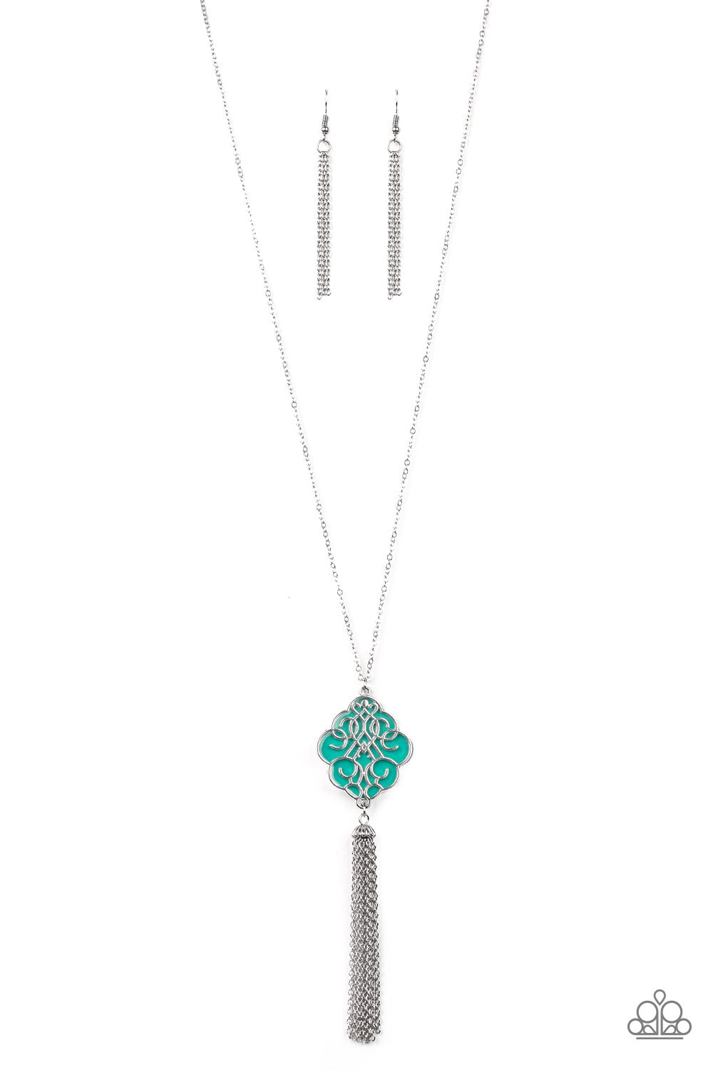 Paparazzi Necklace - Malibu Mandala - Green (PZ-298)