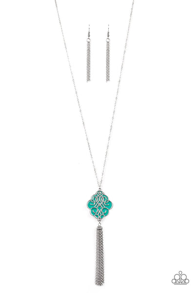Paparazzi Necklace - Malibu Mandala - Green (#298)