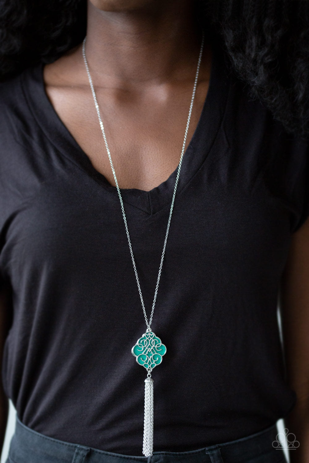 Paparazzi Necklace - Malibu Mandala - Green (PZ-298)