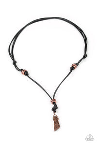 Paparazzi Urban Necklace - Midnight Meteorite - Copper (#211)
