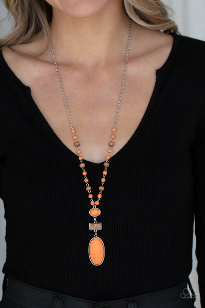 Naturally Essential - Orange Paparazzi Necklace