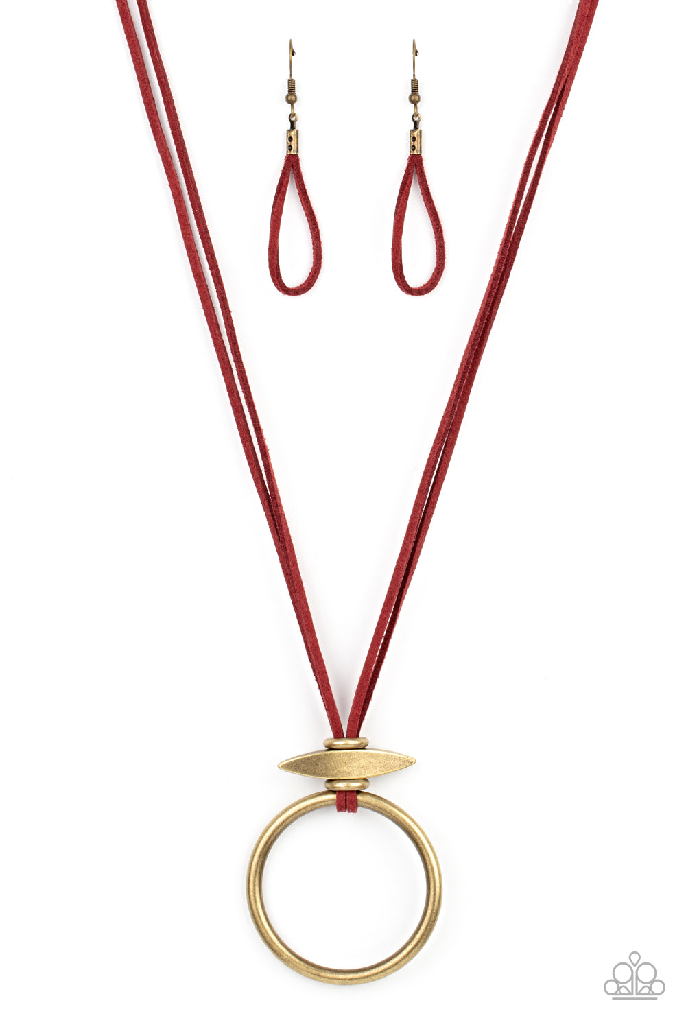 Noticeably Nomad - Red Paparazzi Necklace (PZ-2931)