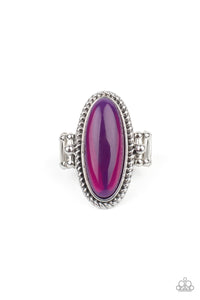 Oval Oasis - Purple Paparazzi Ring (R426)