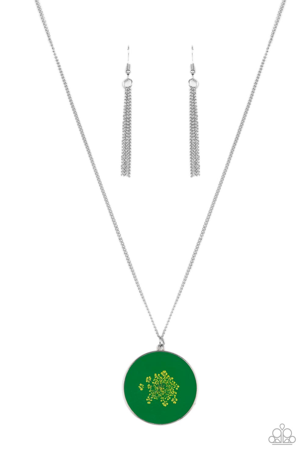 Prairie Picnic - Green Paparazzi Necklace (PZ-623)