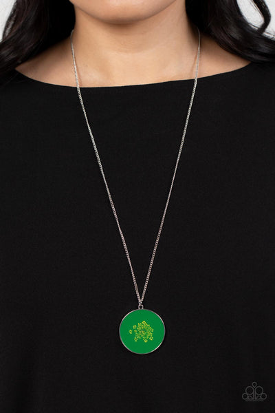 Prairie Picnic - Green Paparazzi Necklace (#623)