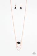 Paparazzi Mid-Length Necklace - Quarry Quest - Black (PZ-191)