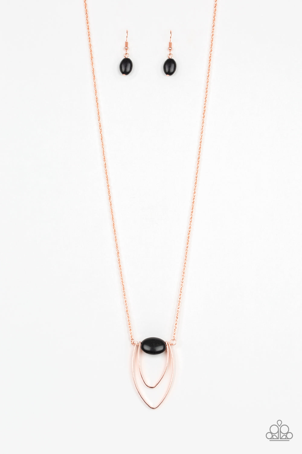 Paparazzi Mid-Length Necklace - Quarry Quest - Black (#191)