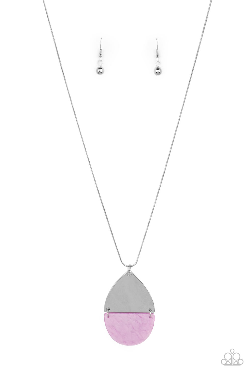 Rainbow Shores - Purple Paparazzi Necklace (PZ-2940)