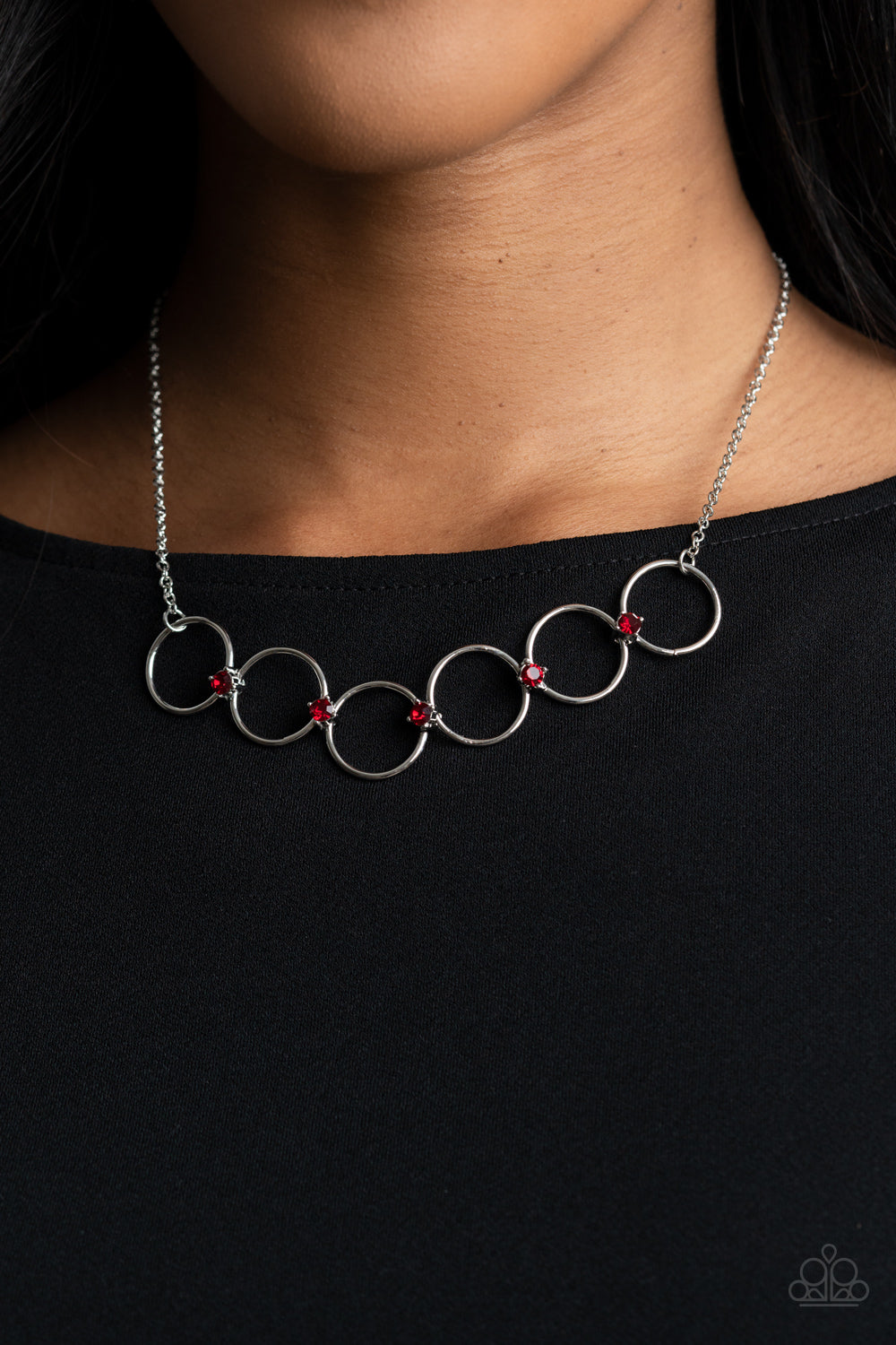 Regal Society - Red Paparazzi Necklace (PZ-4230)