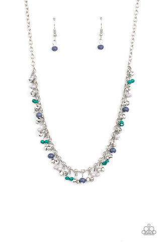 Sailing The Seven Seas - Blue Paparazzi Necklace