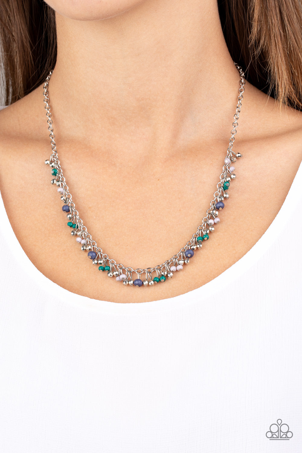 Sailing The Seven Seas - Blue Paparazzi Necklace