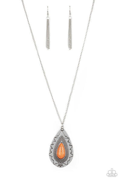 Sedona Solstice - Orange Paparazzi Necklace