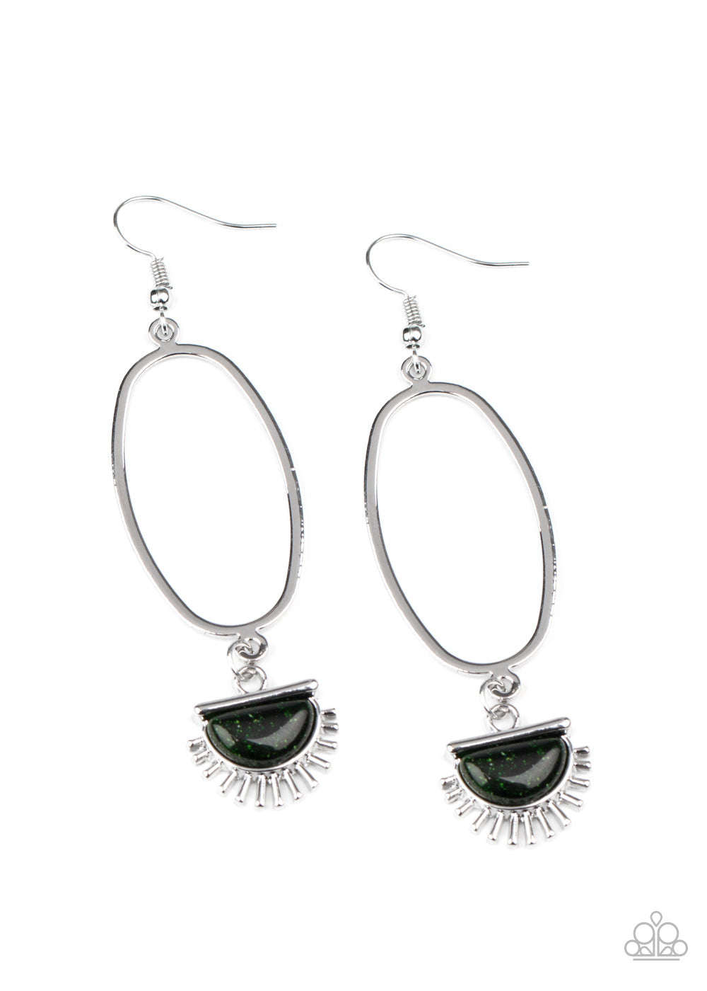 SOL Purpose - Green Papararzzi Earrings (#1451)
