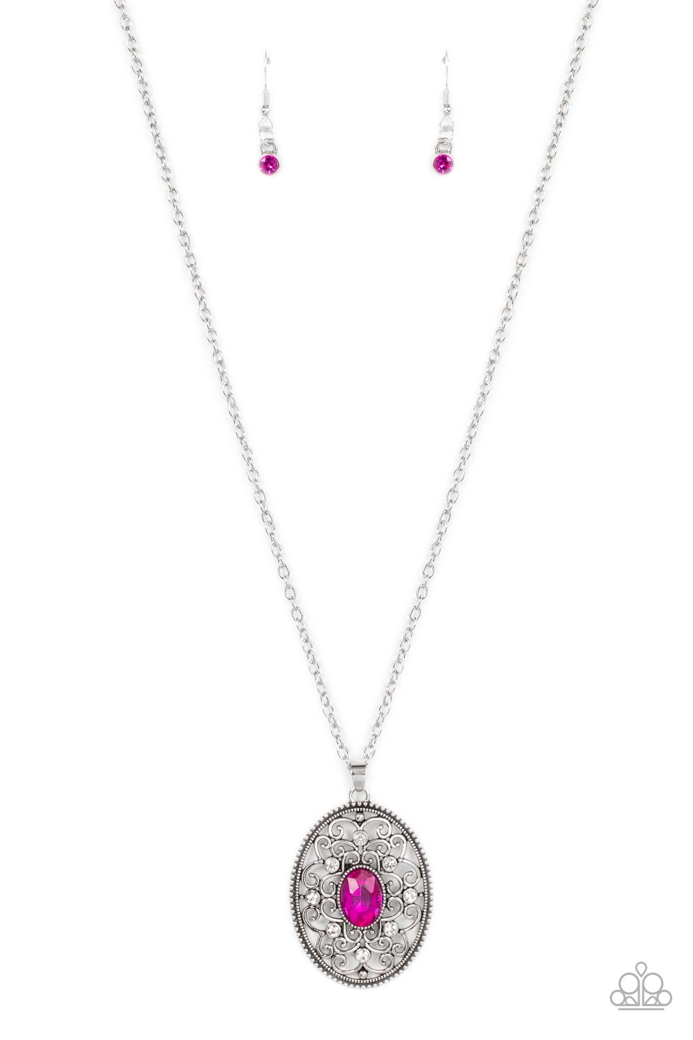 Sonata Swing - Pink Paparazzi Necklace (#4784)
