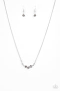 Sparkling Stargazer - Silver Paparazzi Necklace (PZ-1057)