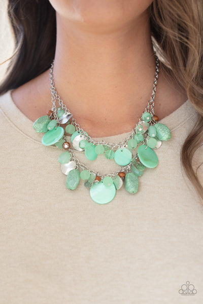 Spring Goddess - Green Paparazzi Necklace