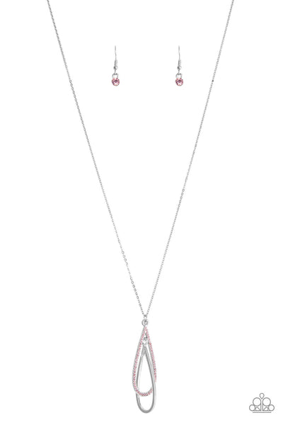 Paparazzi Long Necklace - Step Into the Spotlight - Pink (PZ-480)