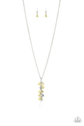Paparazzi Necklace - Teardrop Serenity - Yellow (#1761)